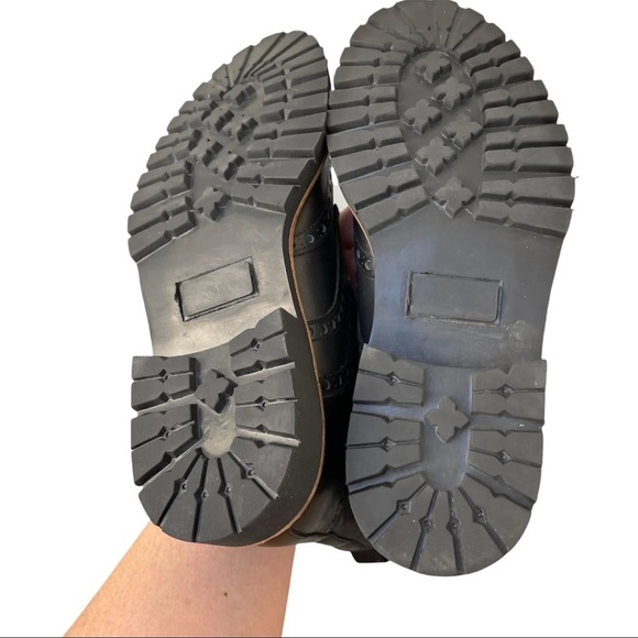 Heritage Black Leather Boots Mens Size 9 /EU 40 by Ortiz & Reed Lace Up - Picture 8 of 12